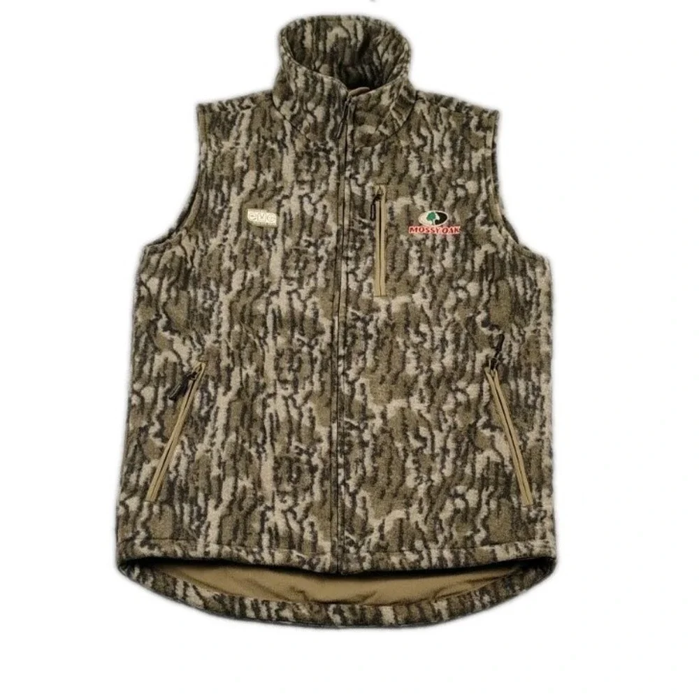 EHG Elite Mossy Oak  Thermowool Camo Hunting Vest Mens Medium Multicolor